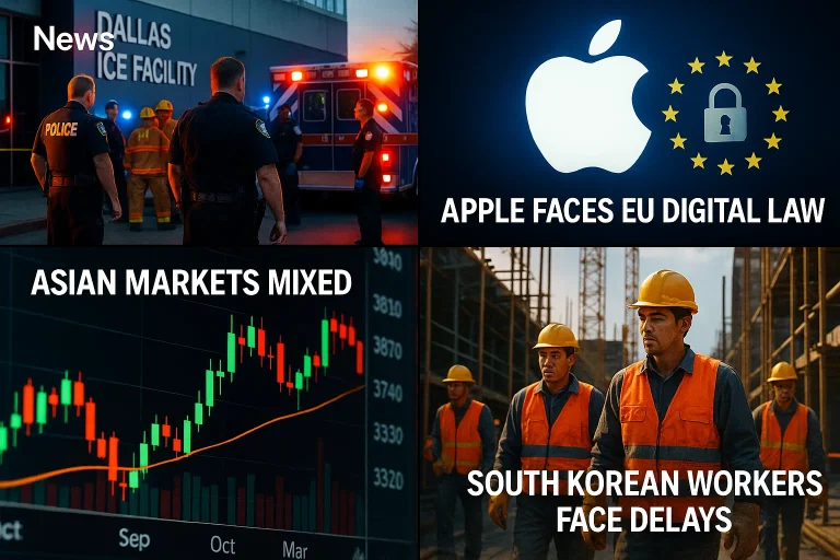 Morning Brief: Dallas ICE shooting, Apple challenges EU law, Asian markets